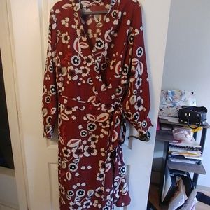 Floral Wrap Dress (Never Worn)